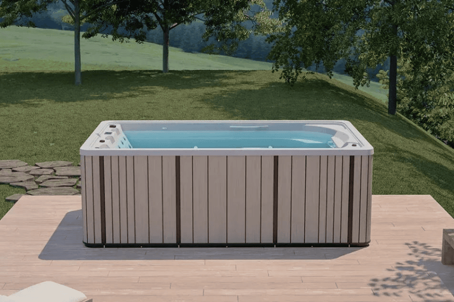 installation d'un spa de nage sur la côte basque