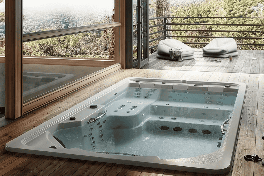 installation d'un spa de nage sur la côte landaise
